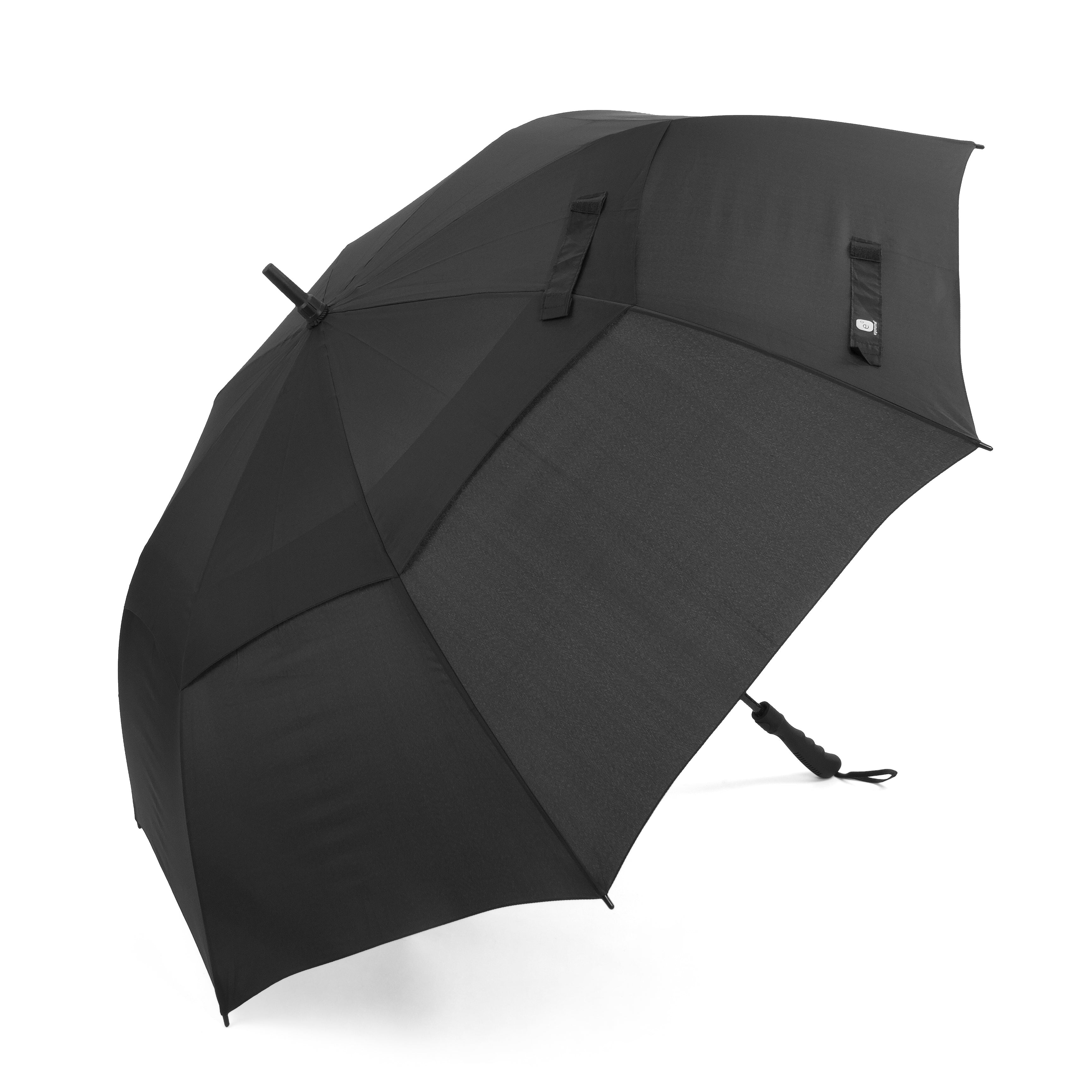 Ergonomad windproof vented double canopy sales travel umbrella